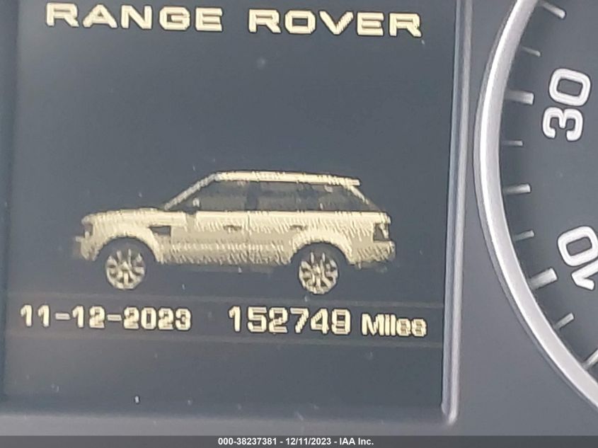 2013 Land Rover Range Rover Sport Hse VIN: SALSF2D45DA770008 Lot: 38237381