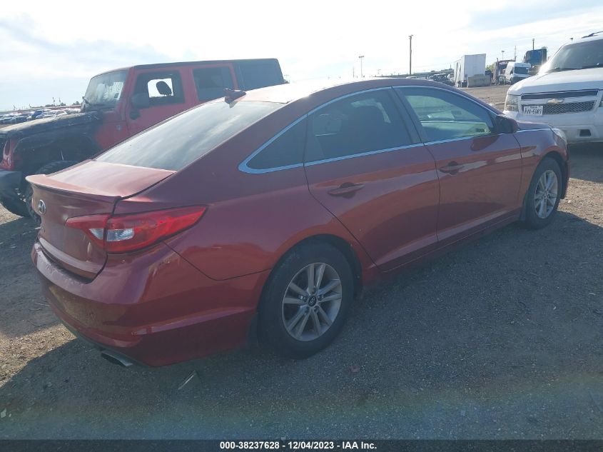 2015 Hyundai Sonata 2.4L Se VIN: 5NPE24AF8FH238006 Lot: 38237628