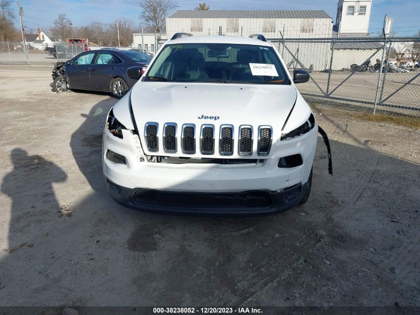 2015 Jeep Cherokee Sport VIN: 1C4PJLAB6FW596833 Lot: 38238052