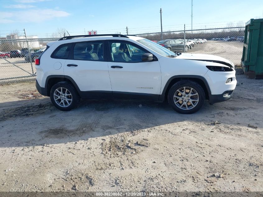 2015 Jeep Cherokee Sport VIN: 1C4PJLAB6FW596833 Lot: 38238052