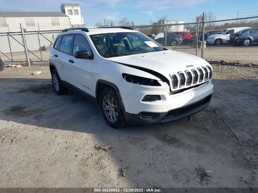 2015 Jeep Cherokee Sport VIN: 1C4PJLAB6FW596833 Lot: 38238052