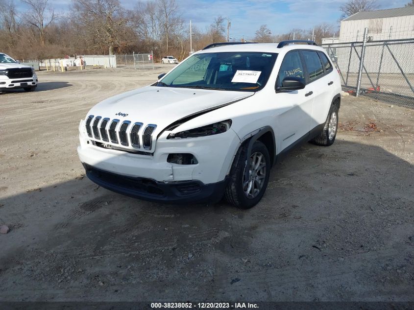 2015 Jeep Cherokee Sport VIN: 1C4PJLAB6FW596833 Lot: 38238052