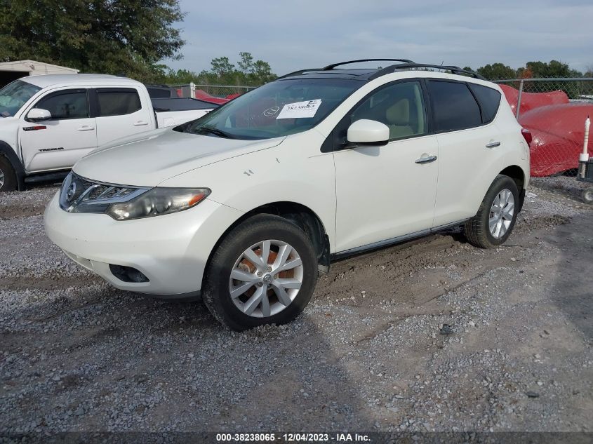 2011 Nissan Murano Sv VIN: JN8AZ1MU5BW064889 Lot: 38238065