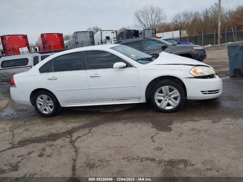 2011 Chevrolet Impala Ls VIN: 2G1WF5EK6B1179564 Lot: 38238096