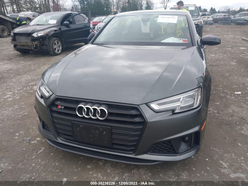 2019 Audi S4 3.0T Premium VIN: WAUB4AF46KA004884 Lot: 38238226