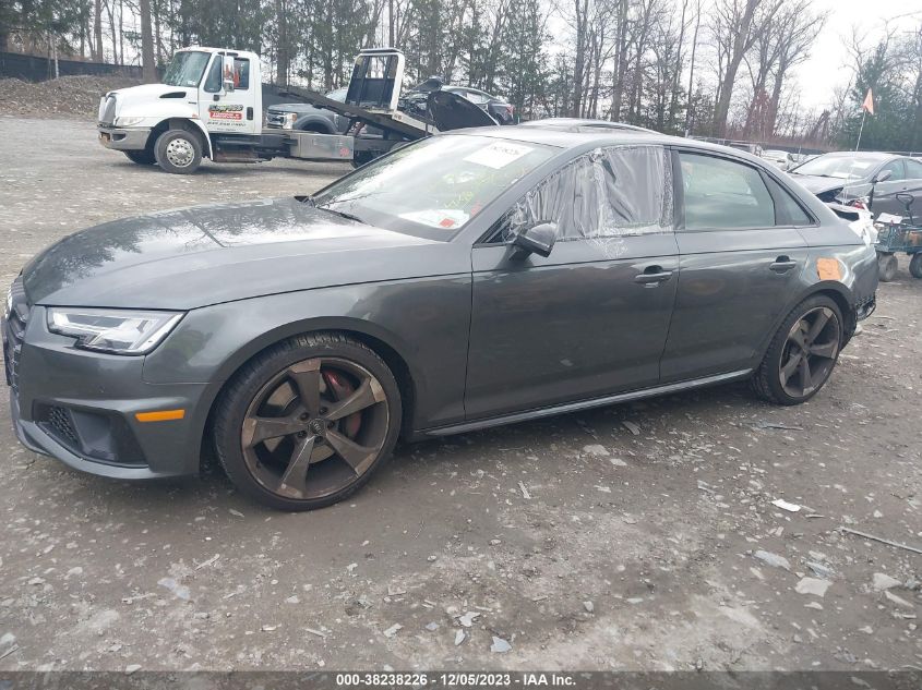 2019 Audi S4 3.0T Premium VIN: WAUB4AF46KA004884 Lot: 38238226