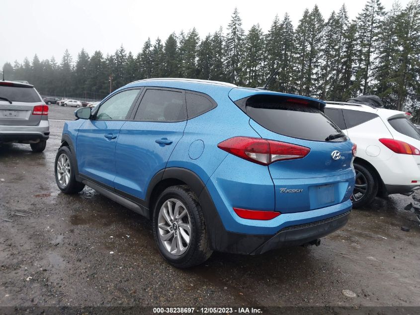 2016 Hyundai Tucson Se VIN: KM8J33A4XGU033293 Lot: 38238697