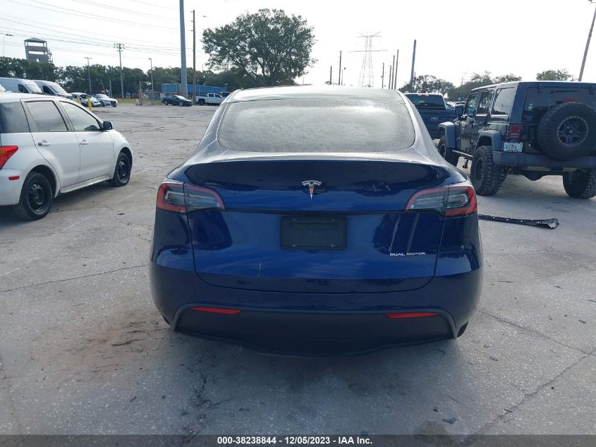 2022 Tesla Model Y Long Range Dual Motor All-Wheel Drive VIN: 7SAYGDEE1NF364739 Lot: 38238844