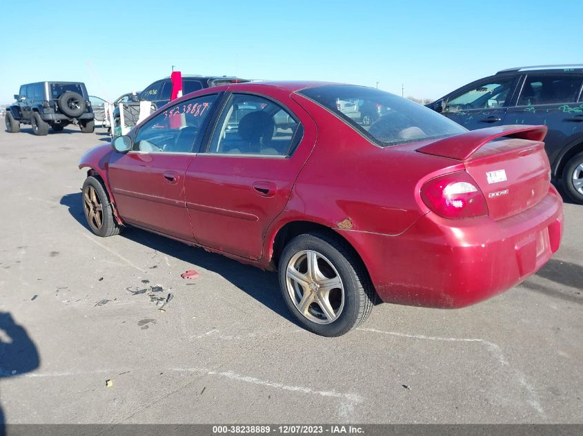2005 Dodge Neon Sxt VIN: 1B3AS56C85D117257 Lot: 38238889