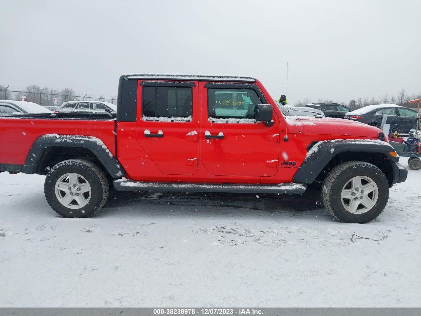 2020 Jeep Gladiator Sport S 4X4 VIN: 1C6HJTAG9LL124355 Lot: 38238978