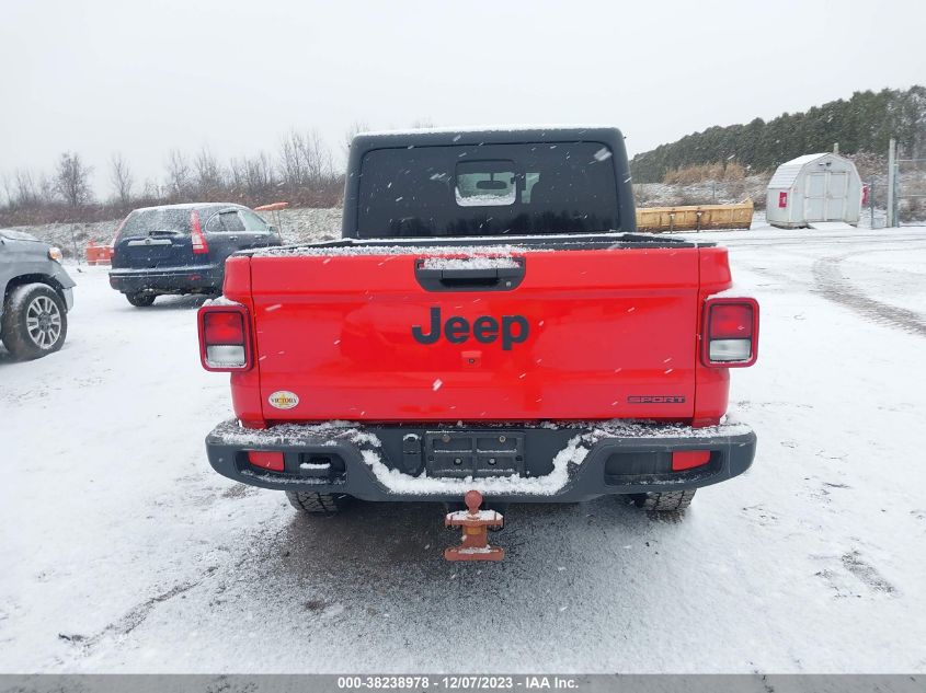 2020 Jeep Gladiator Sport S 4X4 VIN: 1C6HJTAG9LL124355 Lot: 38238978