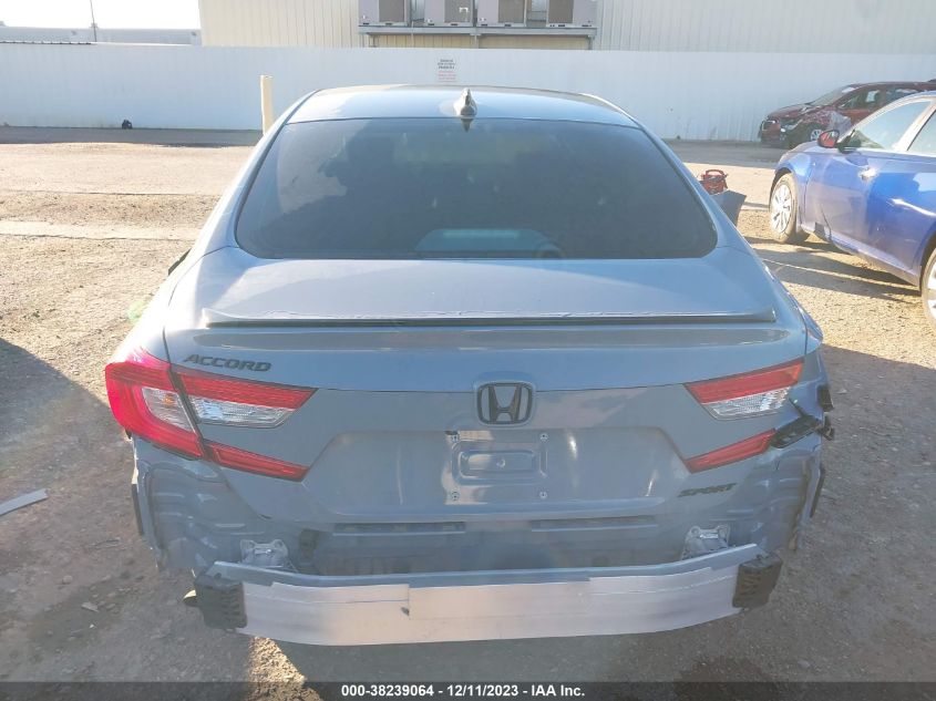 2022 Honda Accord Sport VIN: 1HGCV1F36NA100158 Lot: 38239064