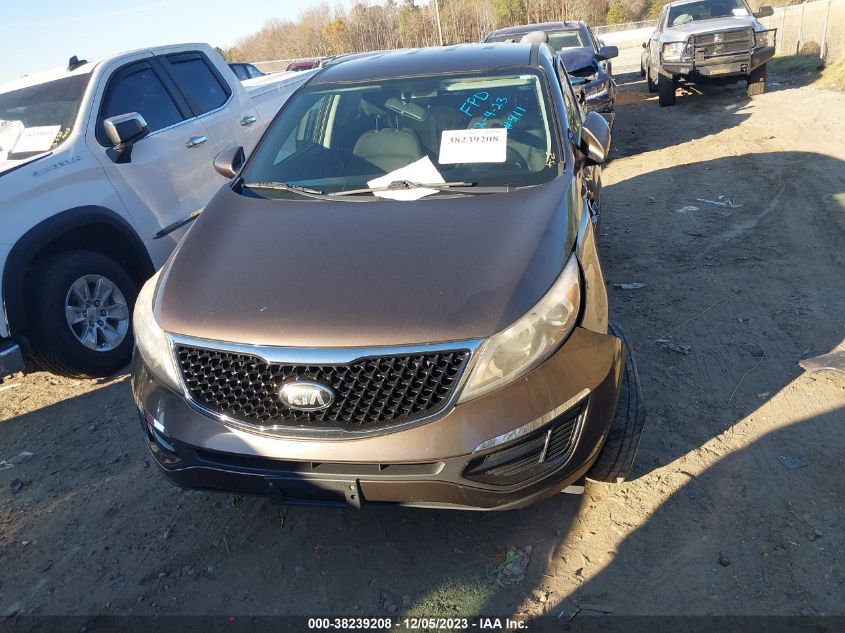 2014 Kia Sportage Lx VIN: KNDPBCAC1E7615111 Lot: 38239208