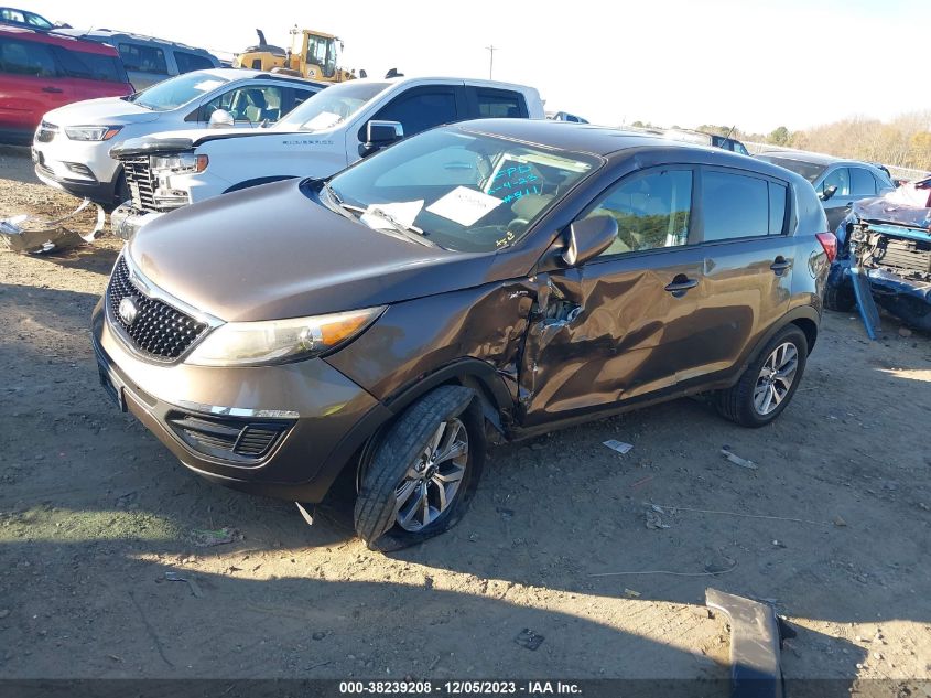 2014 Kia Sportage Lx VIN: KNDPBCAC1E7615111 Lot: 38239208