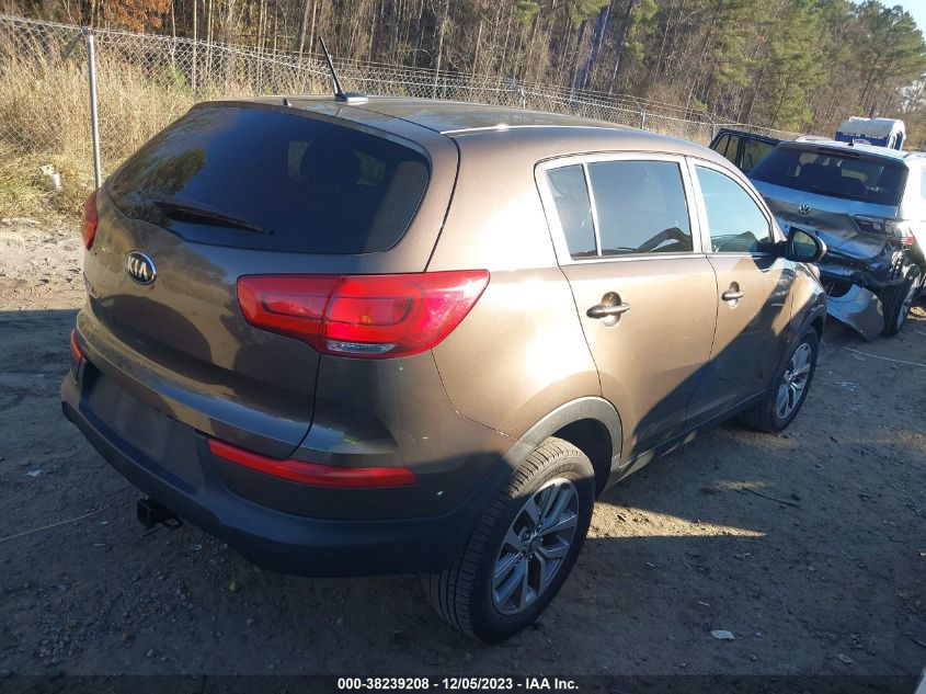 2014 Kia Sportage Lx VIN: KNDPBCAC1E7615111 Lot: 38239208