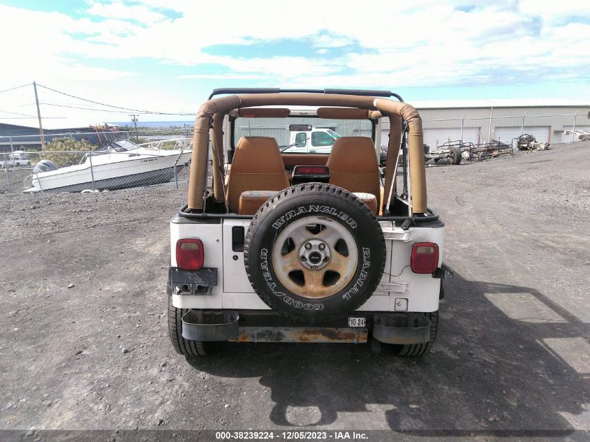 1995 Jeep Wrangler / Yj S/Rio Grande VIN: 1J4FY19P9SP291580 Lot: 38239224