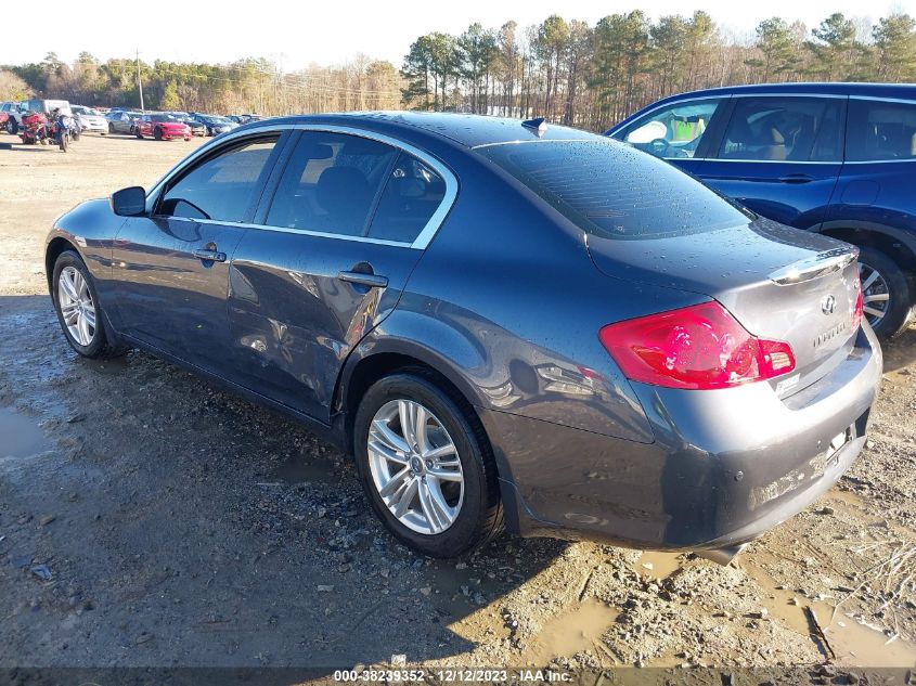 2013 Infiniti G37X VIN: JN1CV6AR1DM354822 Lot: 38239352