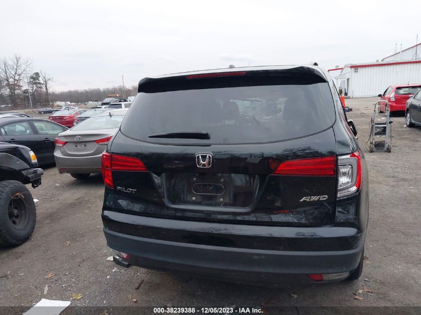 2018 Honda Pilot Ex-L VIN: 5FNYF6H56JB037867 Lot: 38239388