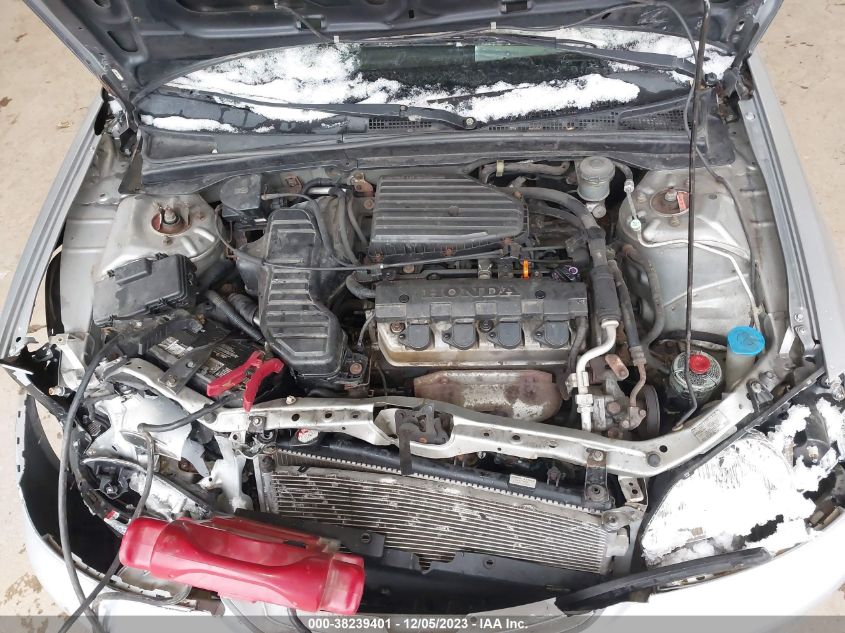 2001 Honda Civic Lx VIN: JHMES165X1S011049 Lot: 38239401