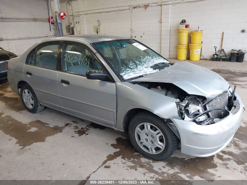 2001 Honda Civic Lx VIN: JHMES165X1S011049 Lot: 38239401