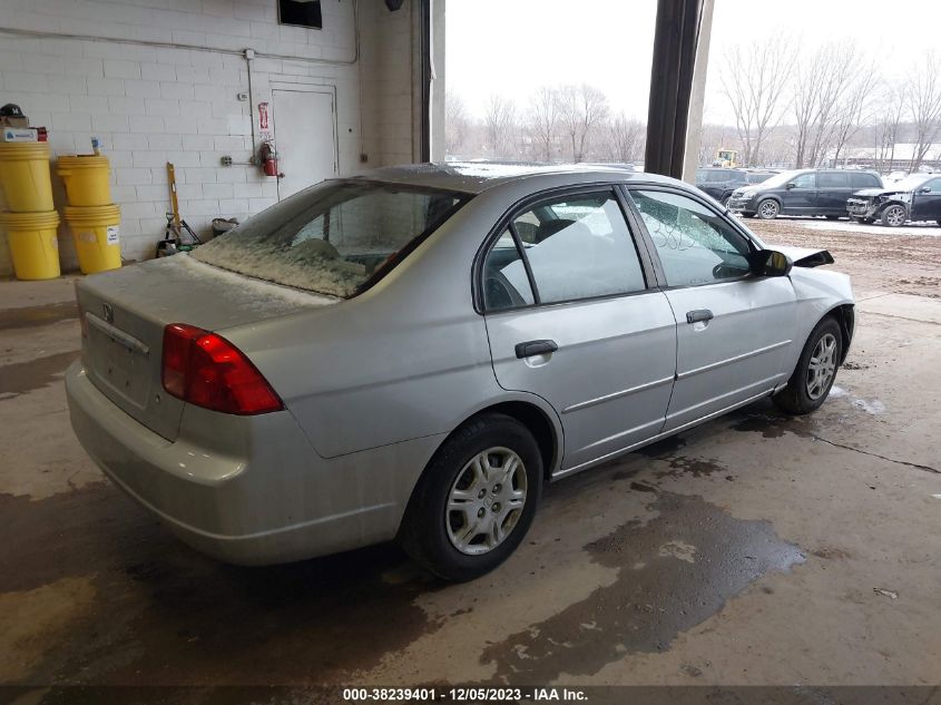 2001 Honda Civic Lx VIN: JHMES165X1S011049 Lot: 38239401