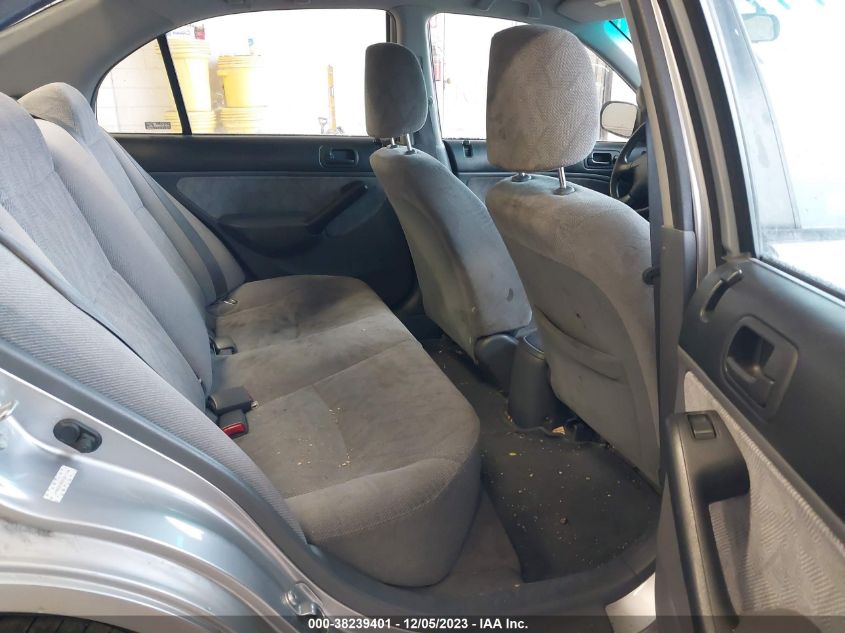 2001 Honda Civic Lx VIN: JHMES165X1S011049 Lot: 38239401