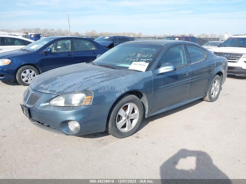 2006 Pontiac Grand Prix VIN: 2G2WP552X61198777 Lot: 38239616