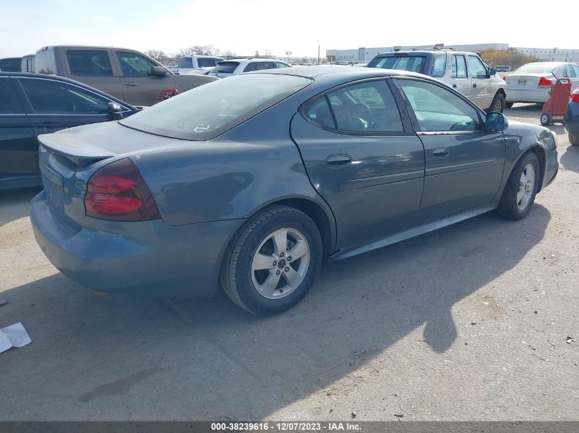 2006 Pontiac Grand Prix VIN: 2G2WP552X61198777 Lot: 38239616