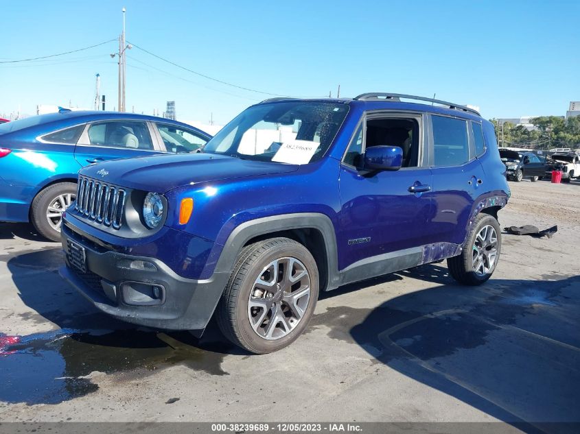 2018 Jeep Renegade Latitude Fwd VIN: ZACCJABB7JPG68310 Lot: 38239689