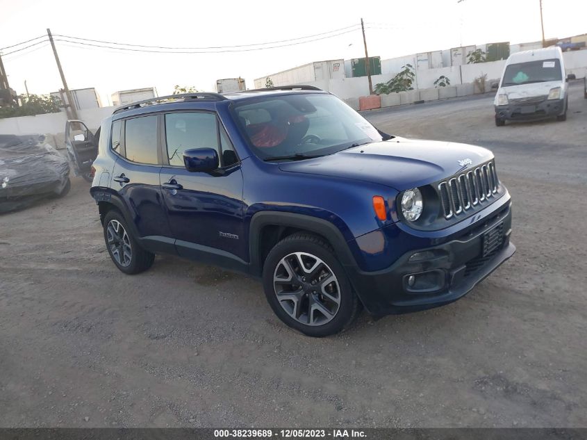 2018 Jeep Renegade Latitude Fwd VIN: ZACCJABB7JPG68310 Lot: 38239689