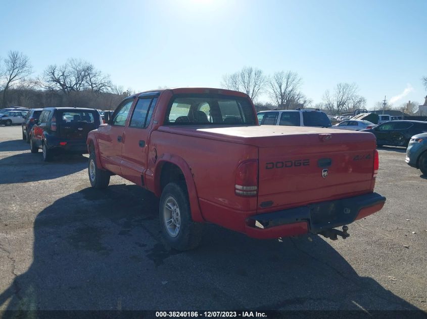 2000 Dodge Dakota Slt/Sport VIN: 1B7HG2AZ4YS604531 Lot: 38240186