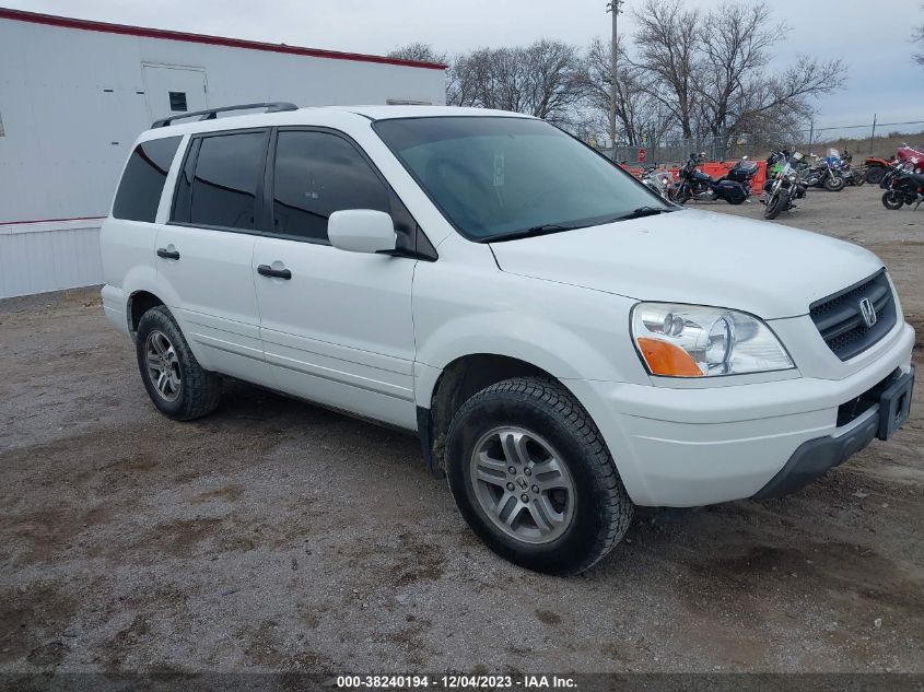 2004 Honda Pilot Ex-L VIN: 5FNYF18664B003346 Lot: 38240194