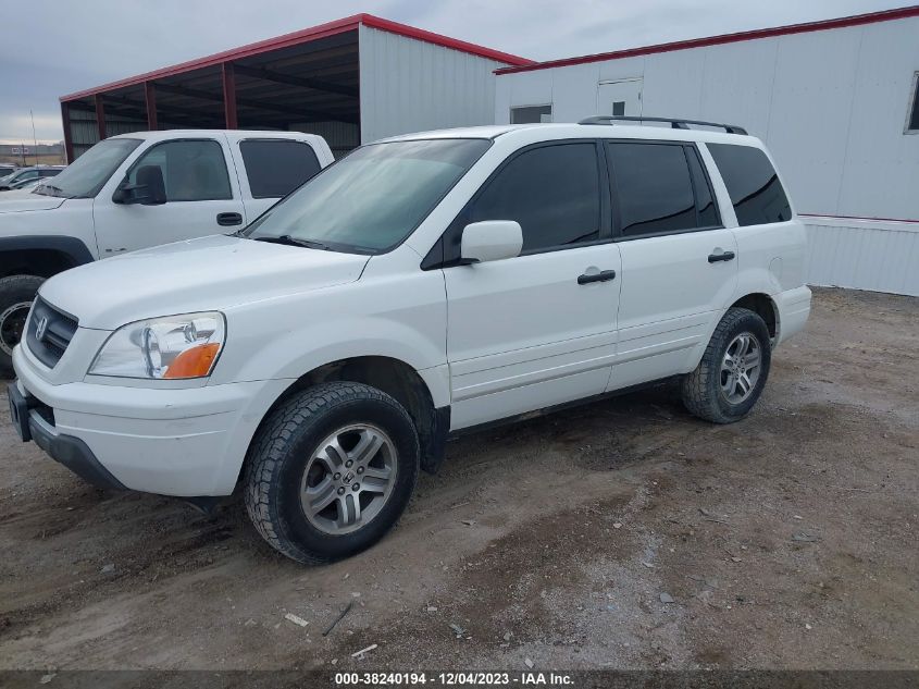 2004 Honda Pilot Ex-L VIN: 5FNYF18664B003346 Lot: 38240194