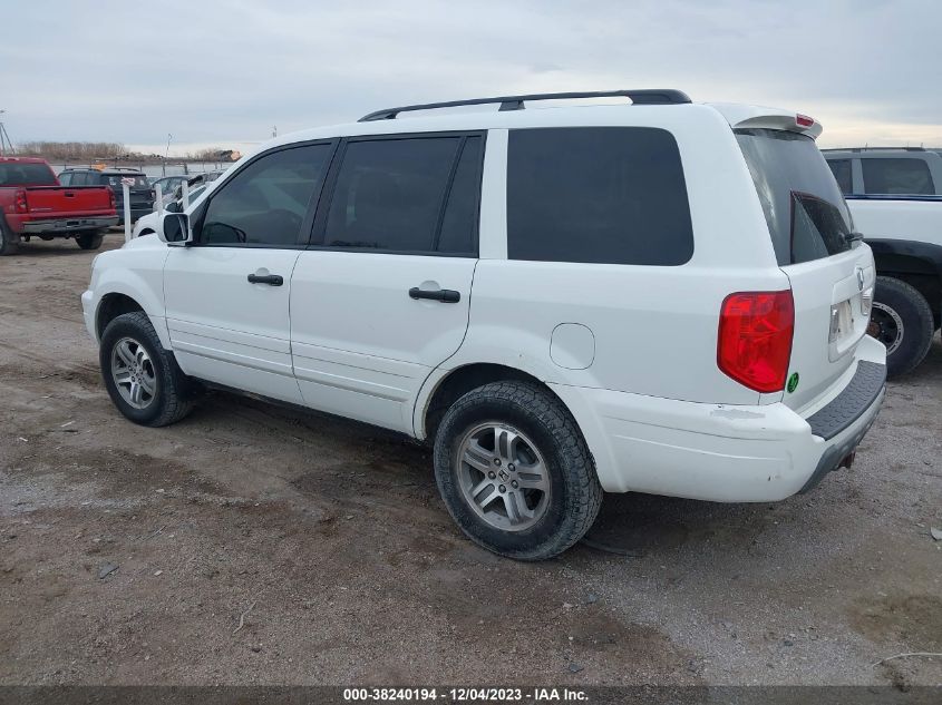 2004 Honda Pilot Ex-L VIN: 5FNYF18664B003346 Lot: 38240194