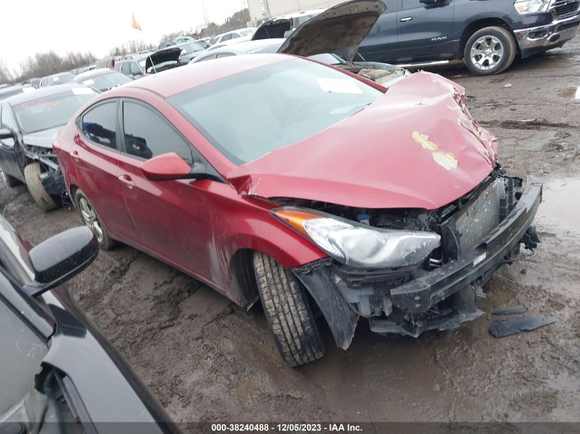 2013 Hyundai Elantra Gls VIN: 5NPDH4AEXDH454583 Lot: 38240488