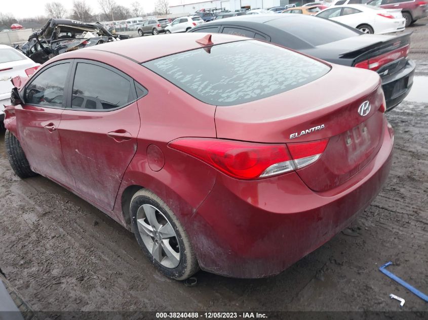 2013 Hyundai Elantra Gls VIN: 5NPDH4AEXDH454583 Lot: 38240488