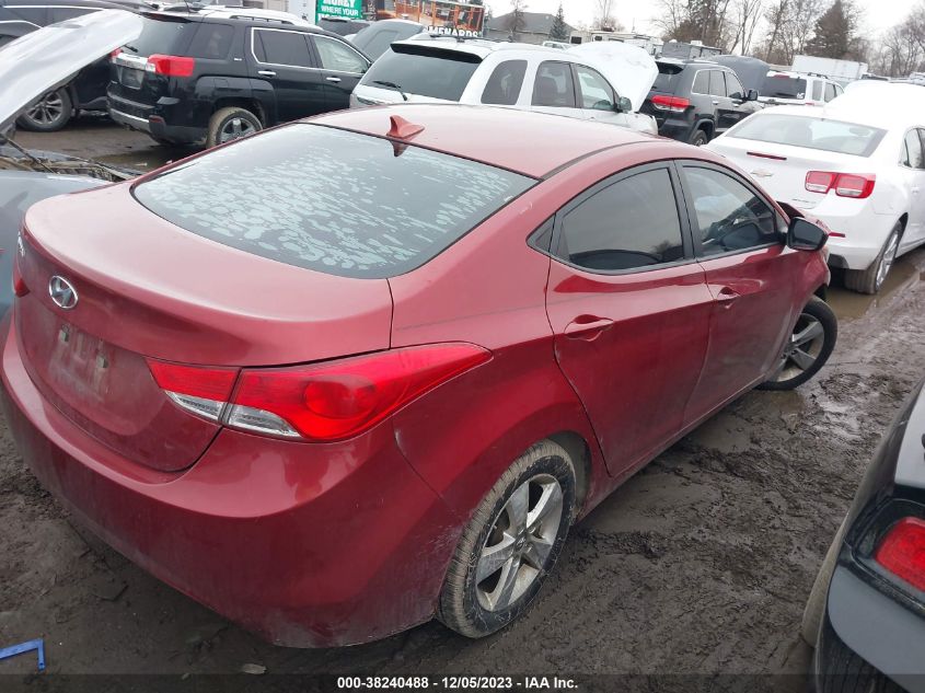 2013 Hyundai Elantra Gls VIN: 5NPDH4AEXDH454583 Lot: 38240488