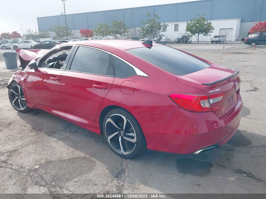 2021 Honda Accord Sport Special Edition VIN: 1HGCV1F4XMA090449 Lot: 38240561