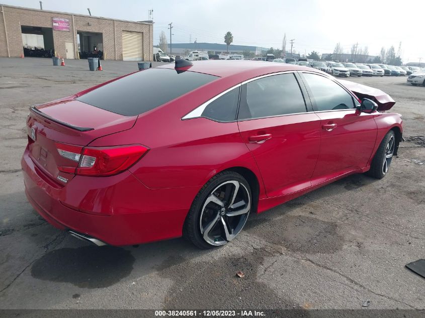 2021 Honda Accord Sport Special Edition VIN: 1HGCV1F4XMA090449 Lot: 38240561