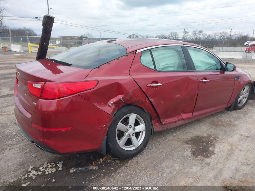 2014 Kia Optima Lx VIN: 5XXGM4A79EG331753 Lot: 38240642