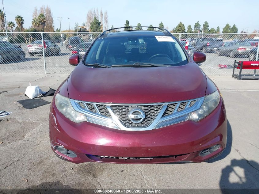 2012 Nissan Murano Le VIN: JN8AZ1MU7CW118047 Lot: 38240860