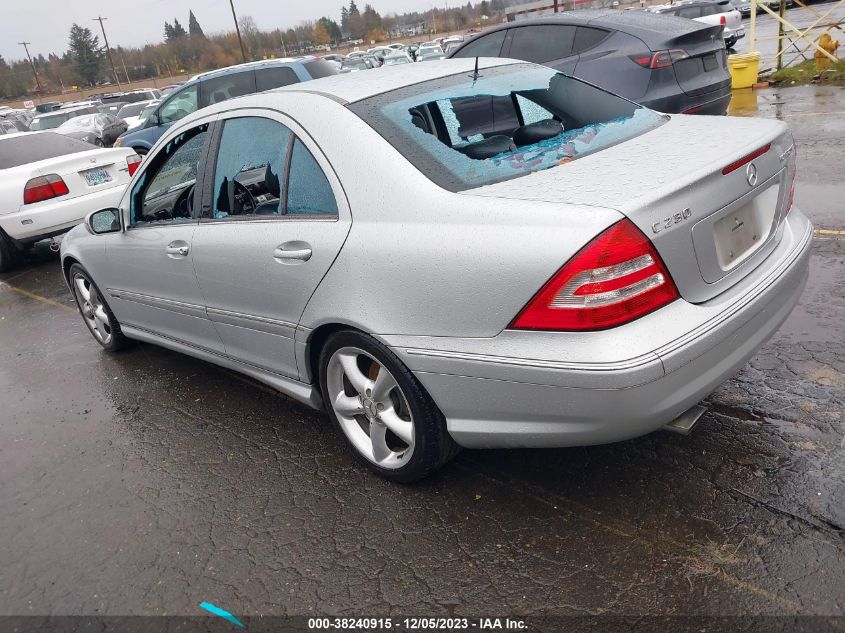 2005 Mercedes-Benz C 230 Kompressor Sport VIN: WDBRF40J45F633061 Lot: 38240915