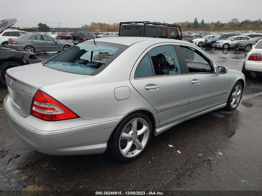 2005 Mercedes-Benz C 230 Kompressor Sport VIN: WDBRF40J45F633061 Lot: 38240915