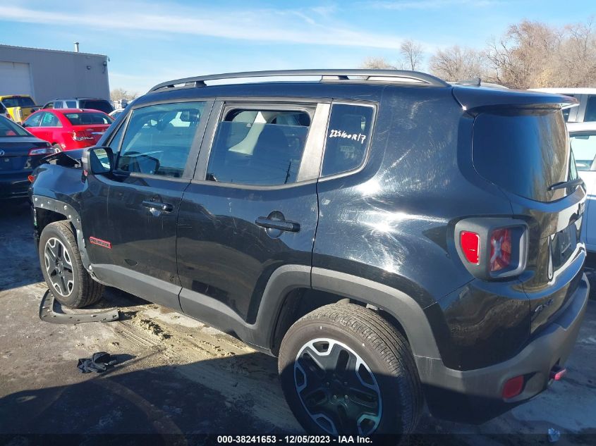 2017 Jeep Renegade Trailhawk 4X4 VIN: ZACCJBCB1HPE62611 Lot: 38241653