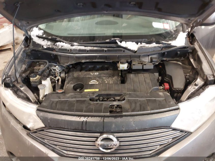 2014 Nissan Quest Le/S/Sl/Sv VIN: JN8AE2KP1E9101325 Lot: 38241758