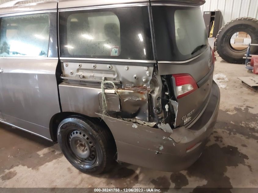 2014 Nissan Quest Le/S/Sl/Sv VIN: JN8AE2KP1E9101325 Lot: 38241758