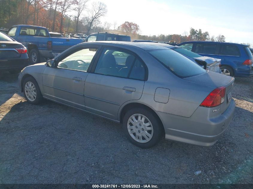 2005 Honda Civic Lx VIN: 2HGES165X5H593976 Lot: 38241761