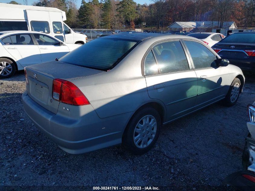 2005 Honda Civic Lx VIN: 2HGES165X5H593976 Lot: 38241761