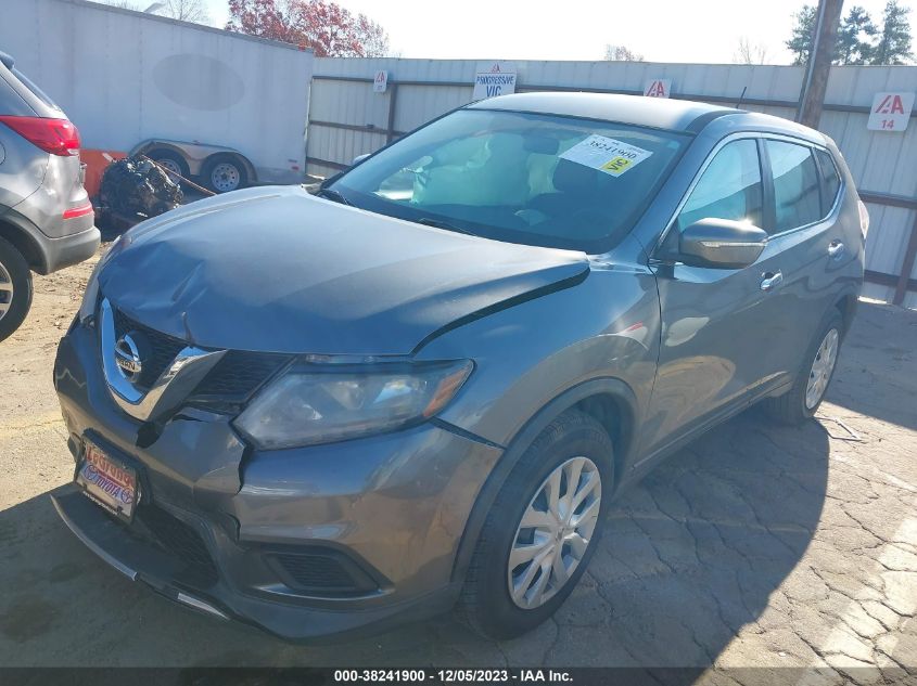 2015 Nissan Rogue S VIN: KNMAT2MT9FP562796 Lot: 38241900