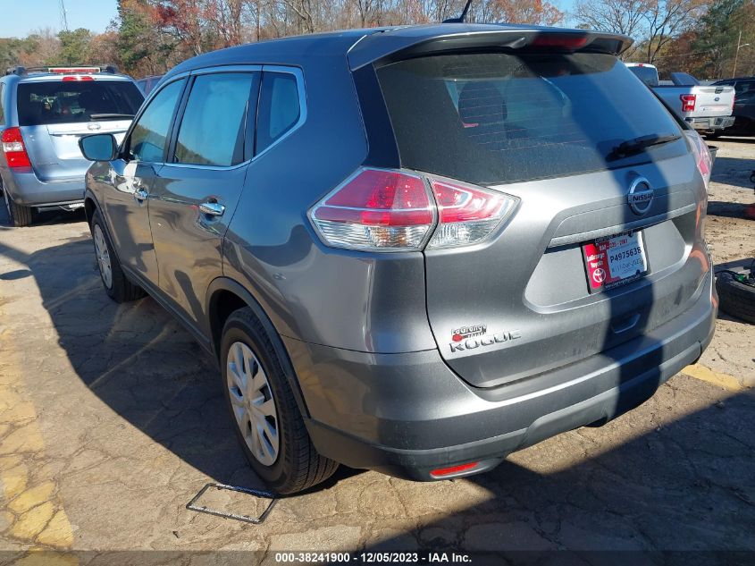 2015 Nissan Rogue S VIN: KNMAT2MT9FP562796 Lot: 38241900